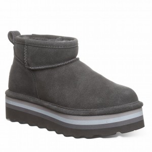 Bearpaw Retro Shorty 厚底ブーツ レディース グレー | IVW7369IT