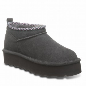 Bearpaw Retro Super Shorty Deco 厚底ブーツ レディース グレー | USL139WH