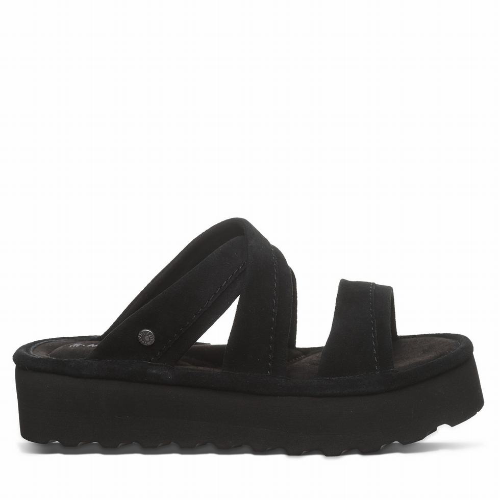 Bearpaw Altitude サンダル レディース 黒 | VXD7166PQ