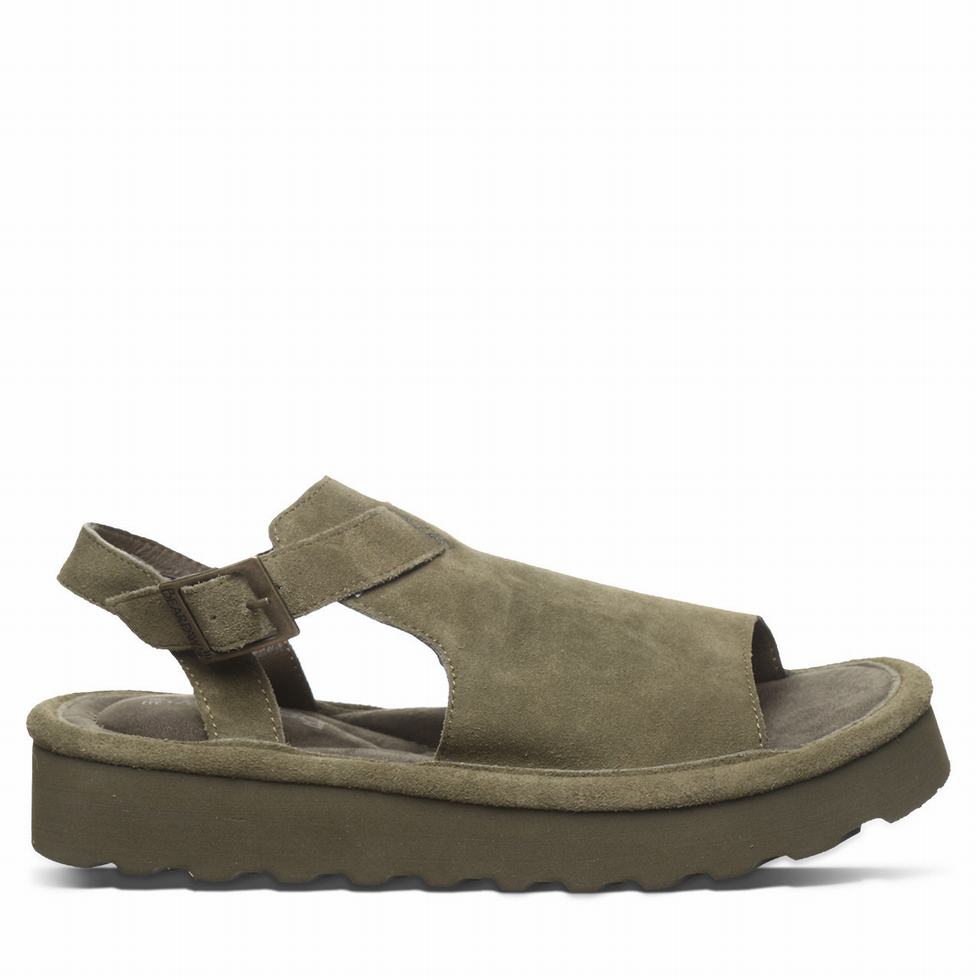 Bearpaw Ascend サンダル レディース 緑 | ELK6938BI