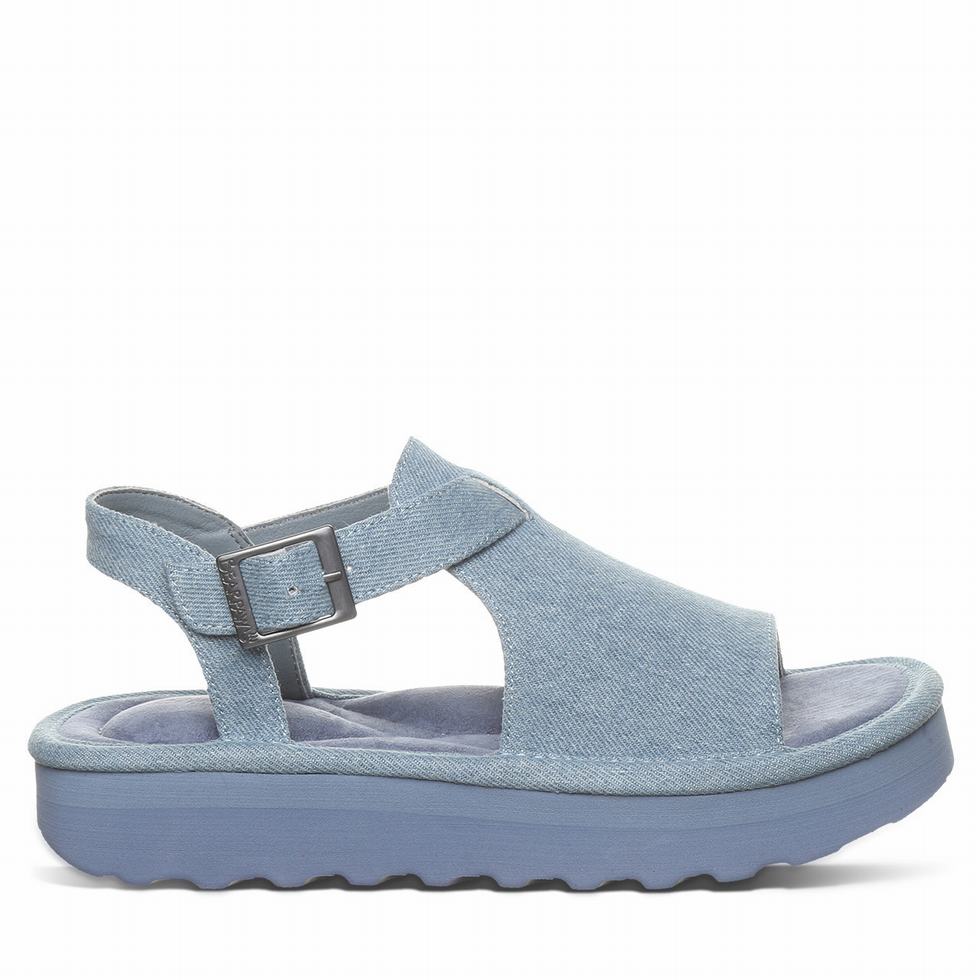 Bearpaw Ascend サンダル レディース 青 | NUL5256ZU