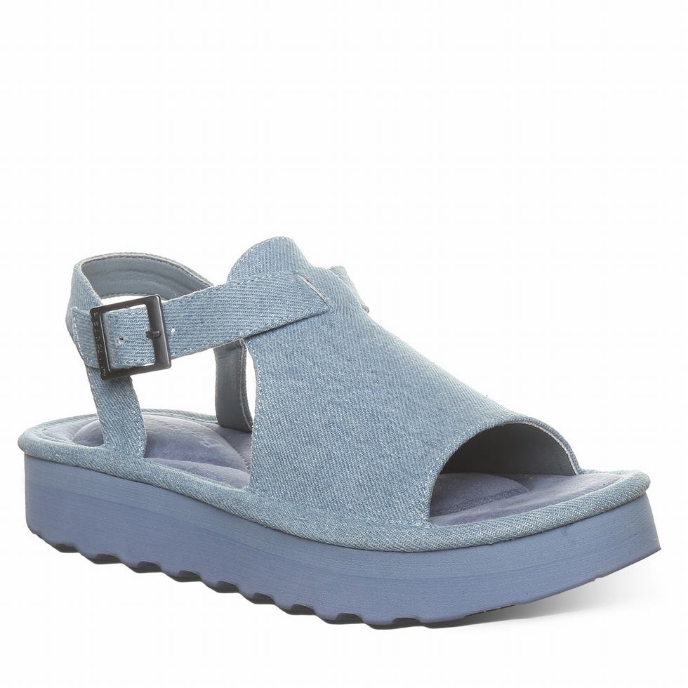 Bearpaw Ascend サンダル レディース 青 | NUL5256ZU