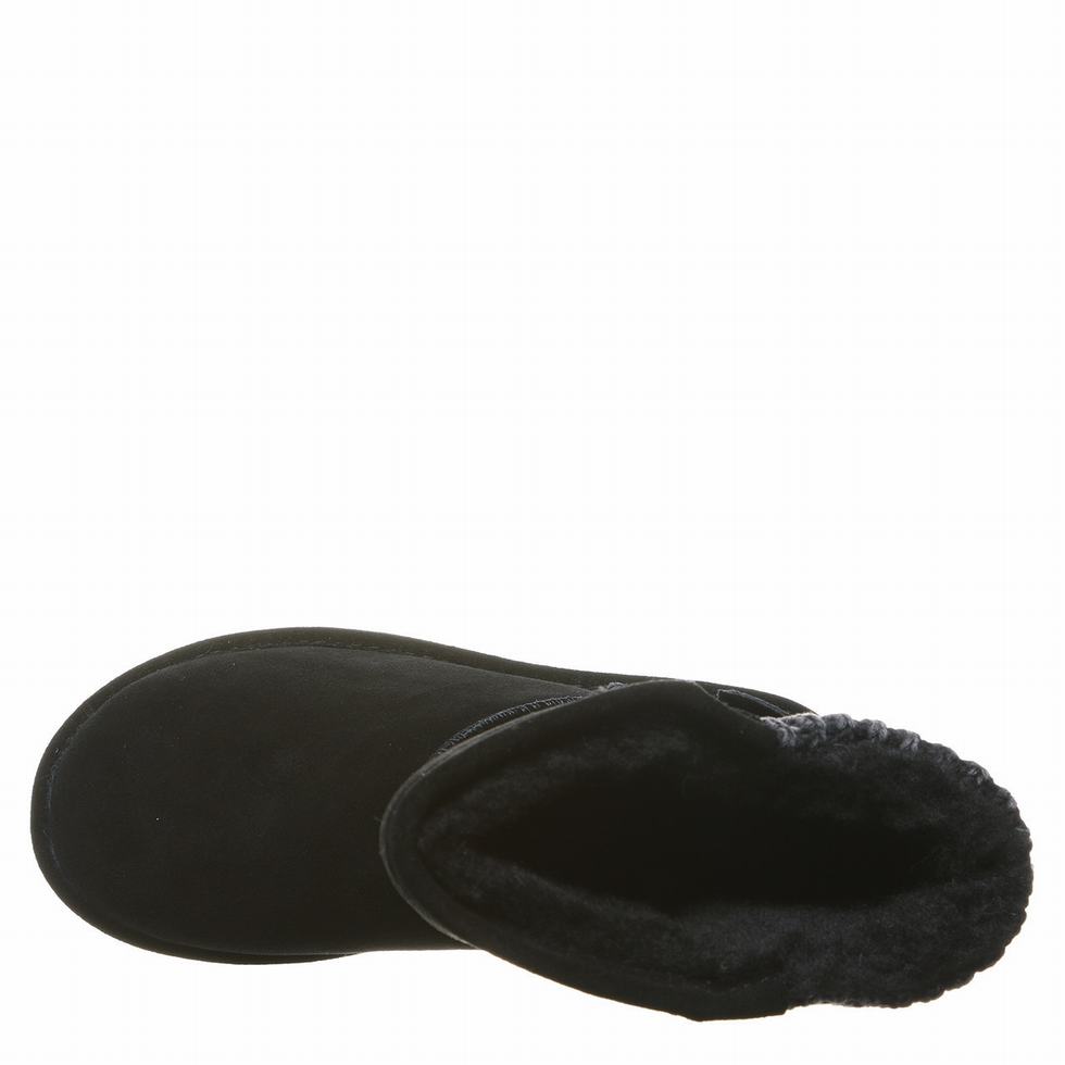 Bearpaw Boshie Wide サイハイブーツ レディース 黒 | CBH4850CC