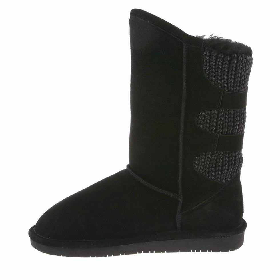 Bearpaw Boshie サイハイブーツ レディース 黒 | FCQ4655WA