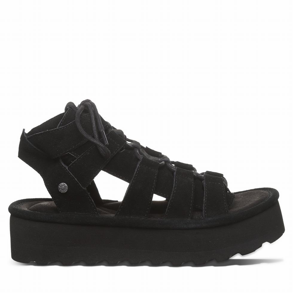 Bearpaw Elevation サンダル レディース 黒 | EPC3991FF