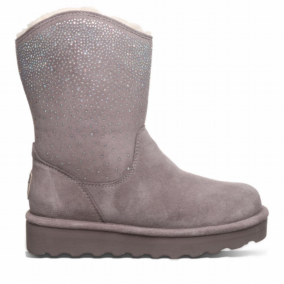 Bearpaw Glam Platform Lo ブーツ レディース グレー | OPT6344BW