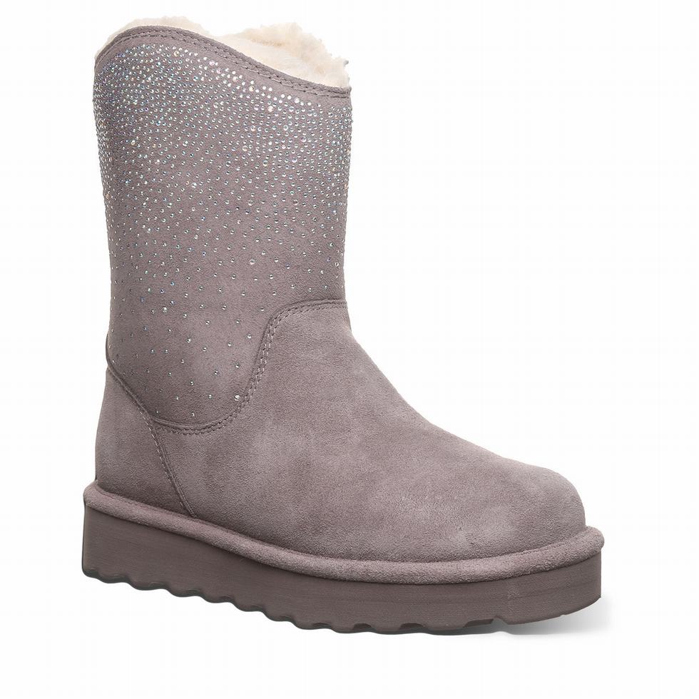 Bearpaw Glam Platform Lo ブーツ レディース グレー | OPT6344BW