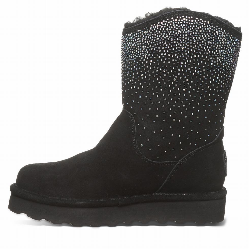 Bearpaw Glam Platform Lo ブーツ レディース 黒 | YQS232YH