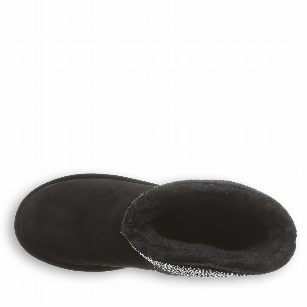 Bearpaw Glam Platform Lo ブーツ レディース 黒 | YQS232YH