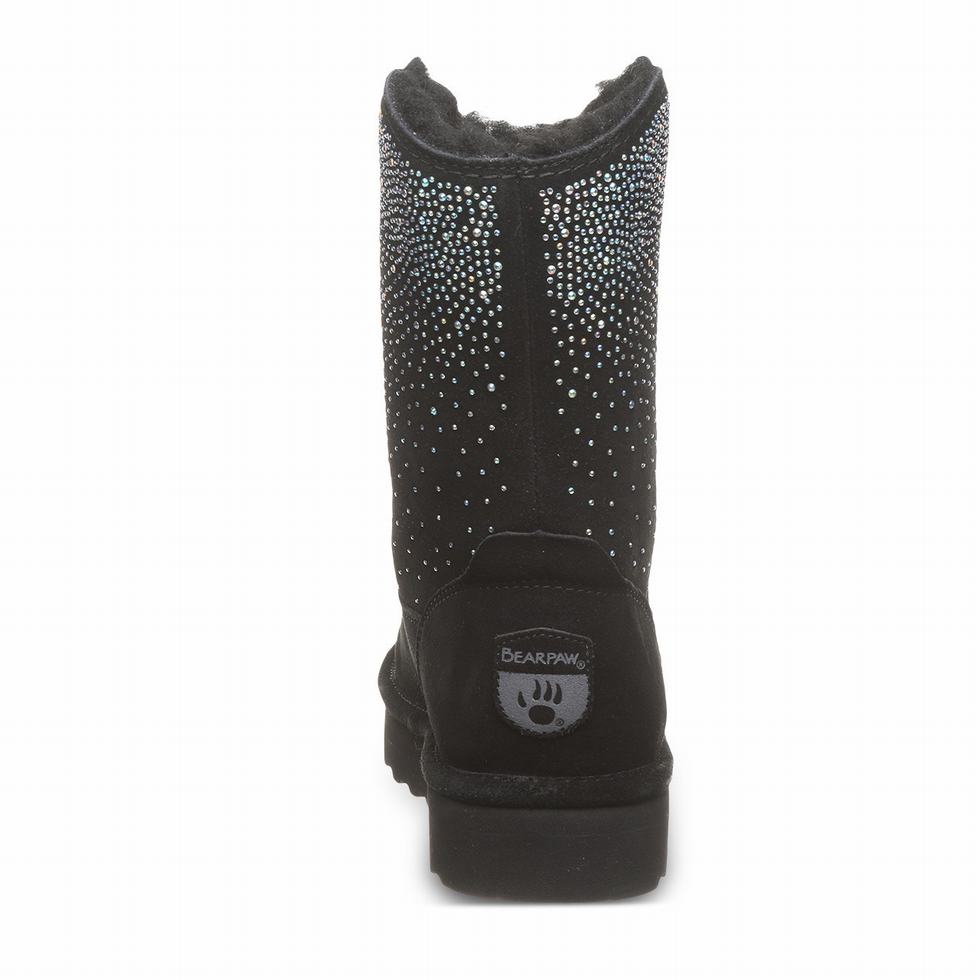 Bearpaw Glam Platform Lo ブーツ レディース 黒 | YQS232YH