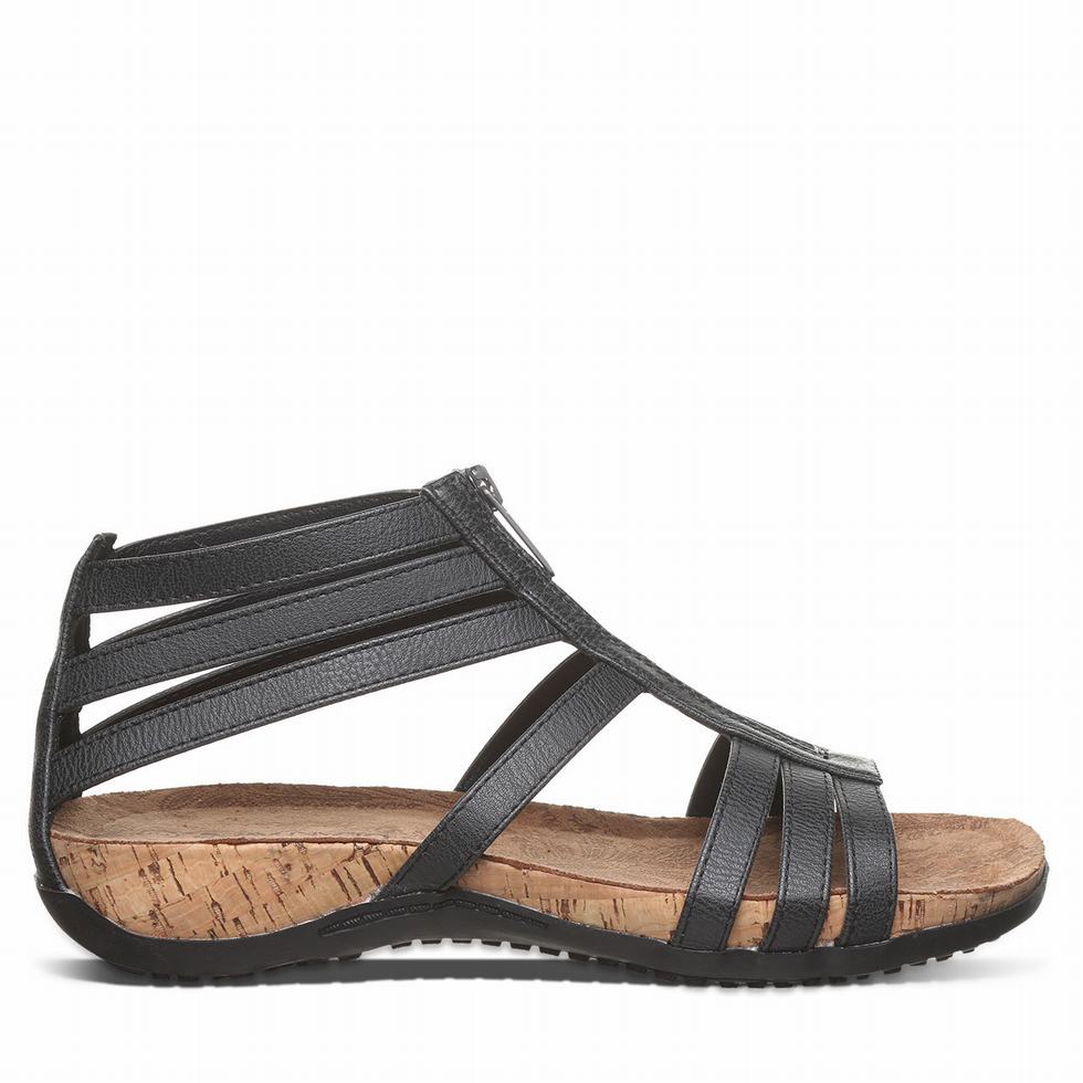 Bearpaw Layla II サンダル レディース 黒 | WFL7872TA