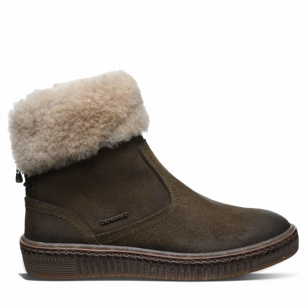 Bearpaw Leticia ブーツ レディース 緑 | MSE1733ZR