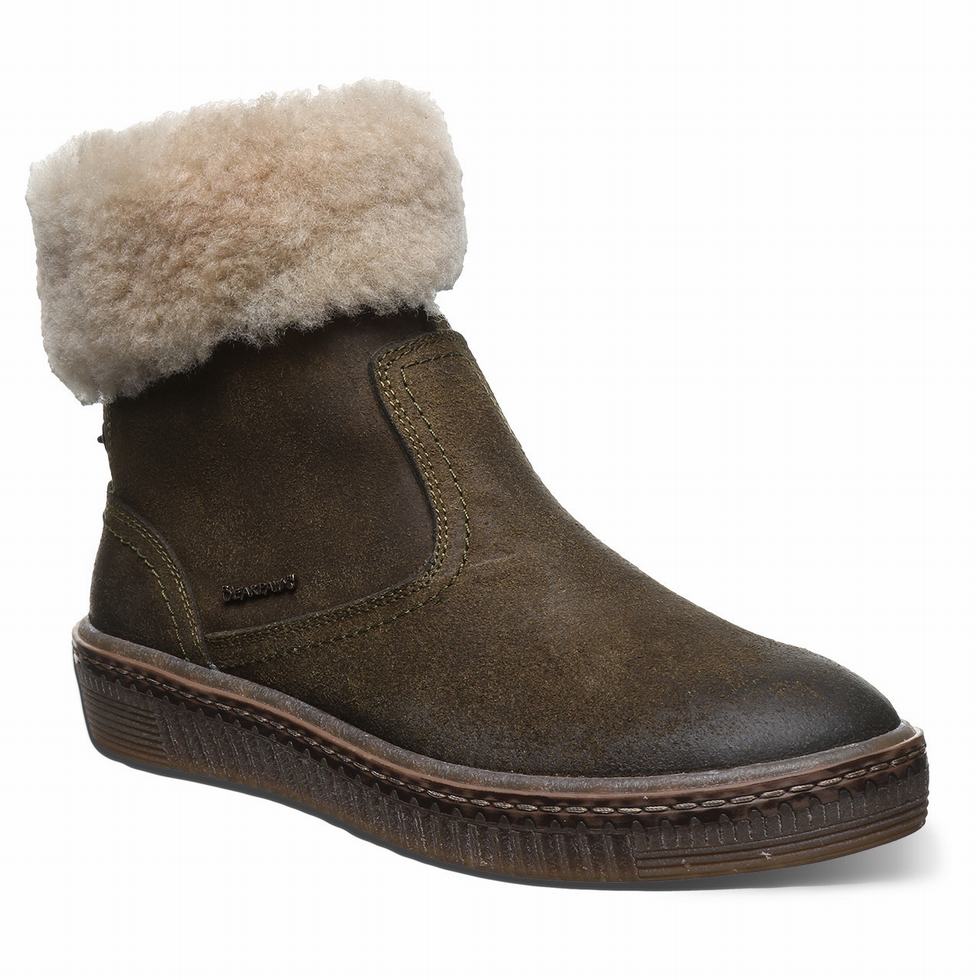 Bearpaw Leticia ブーツ レディース 緑 | MSE1733ZR