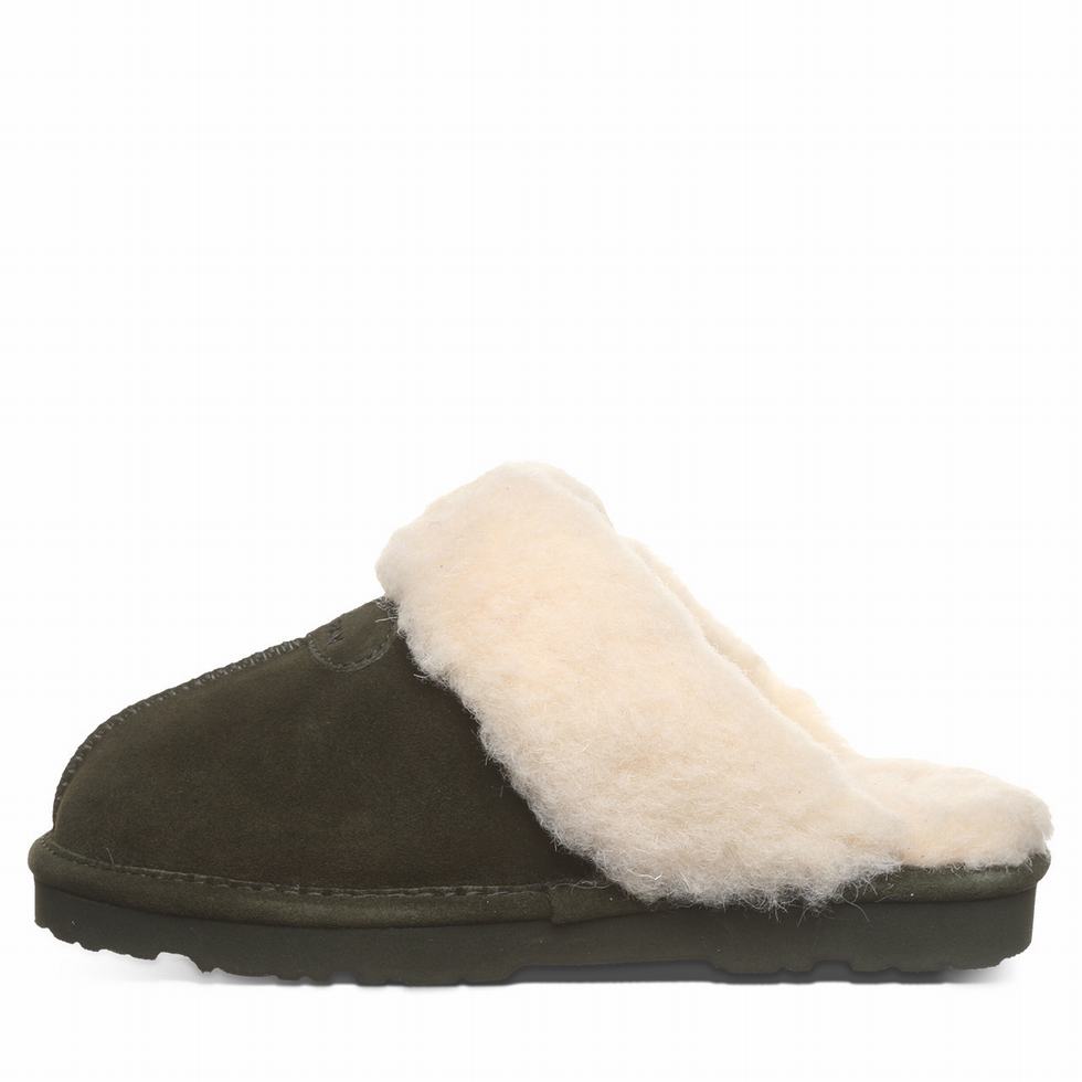 Bearpaw Loki II スリッパ レディース 緑 | GET587XF