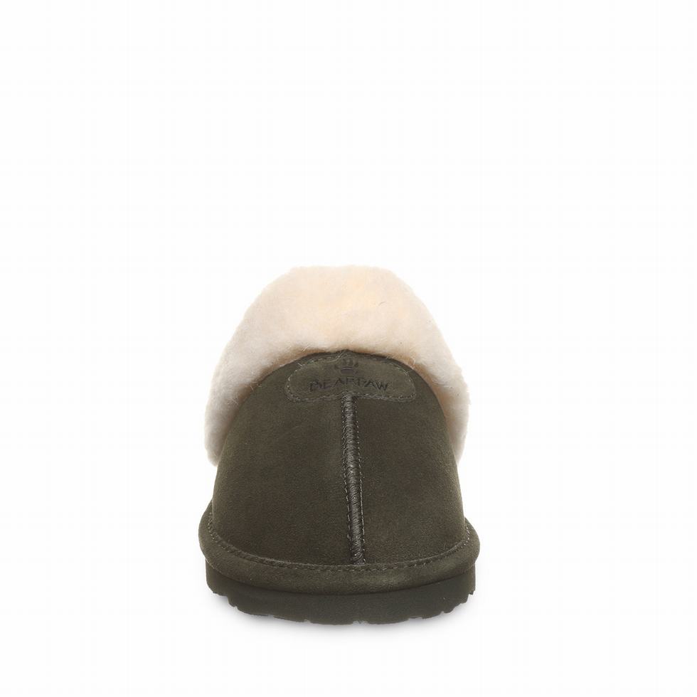 Bearpaw Loki II スリッパ レディース 緑 | GET587XF