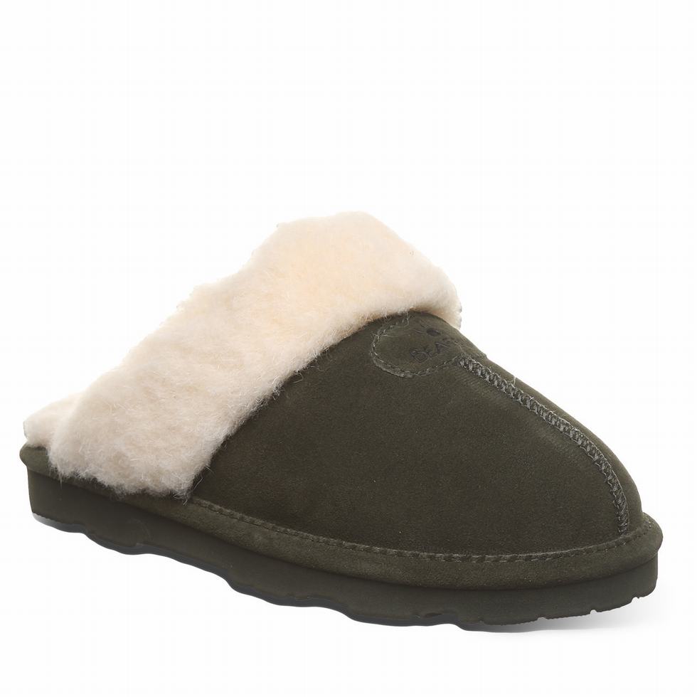 Bearpaw Loki II スリッパ レディース 緑 | GET587XF