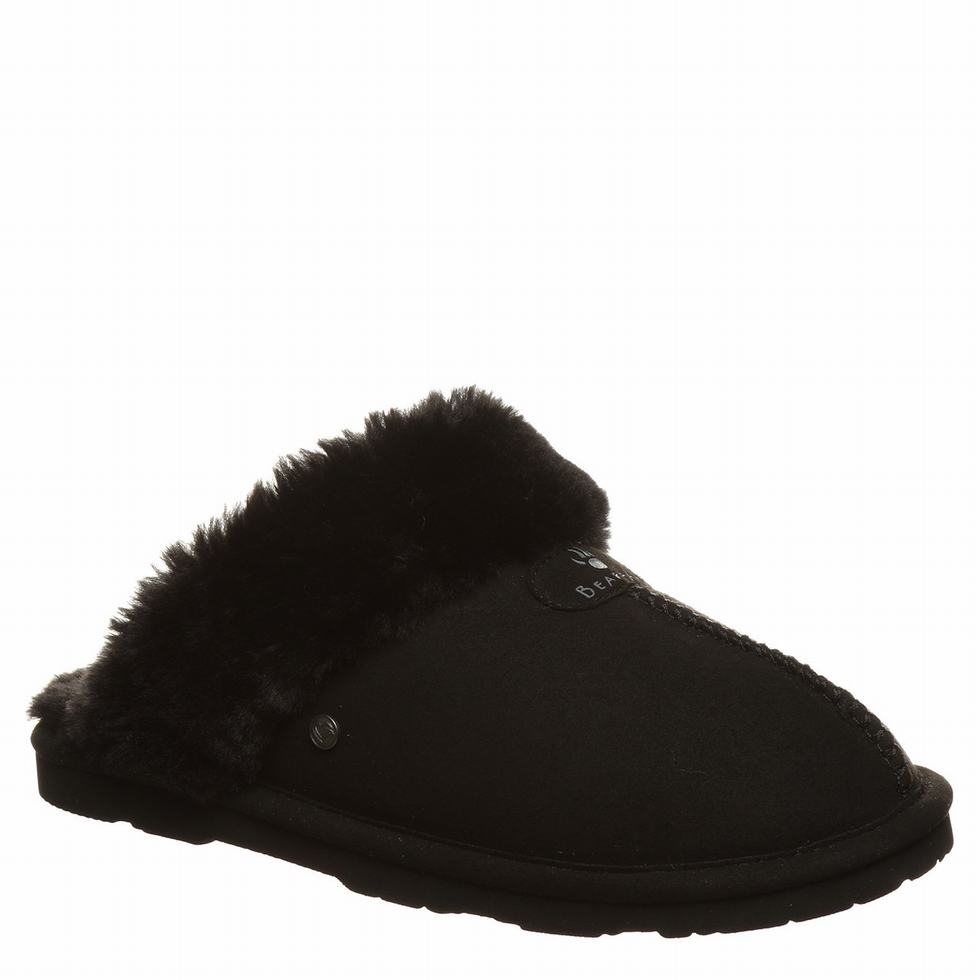 Bearpaw Loki Vegan スリッパ レディース 黒 | RZG9922AW