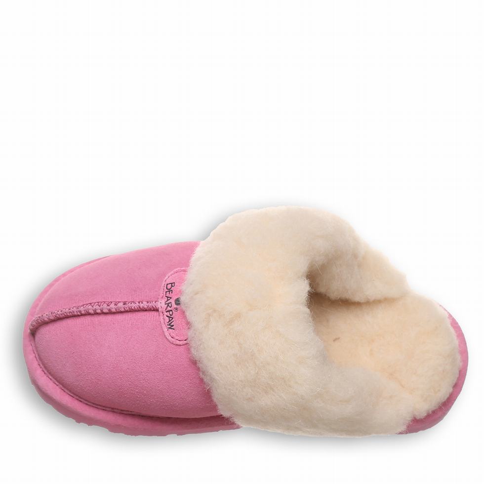 Bearpaw Loki Youth スリッパ キッズ ピンク | ATL9941NR