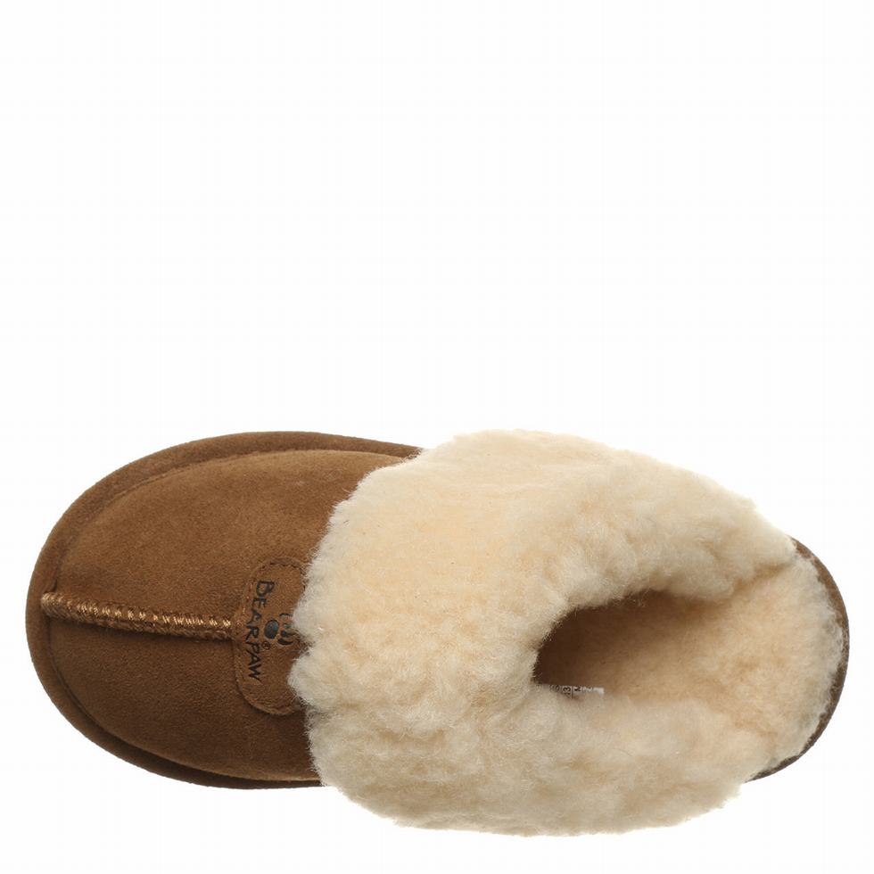 Bearpaw Loki Youth スリッパ キッズ ブラウン | JHA6226FY