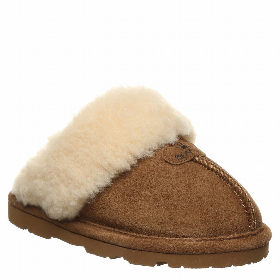 Bearpaw Loki Youth スリッパ キッズ ブラウン | JHA6226FY