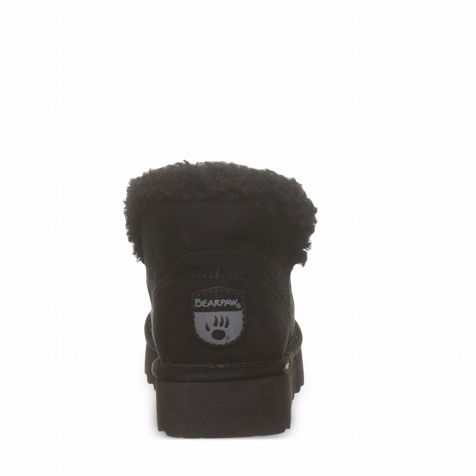 Bearpaw Maeve Platform Lo ブーツ レディース 黒 | GWA9969QJ