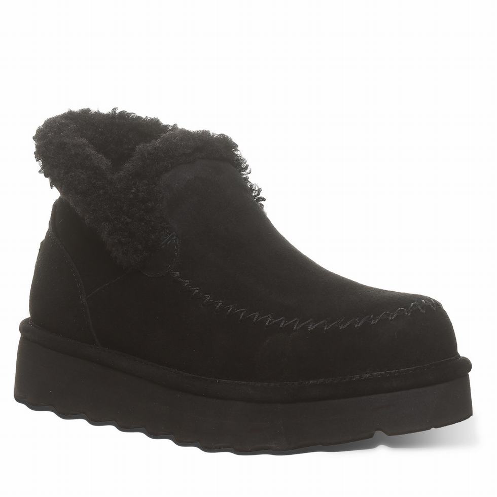 Bearpaw Maeve Platform Lo ブーツ レディース 黒 | GWA9969QJ