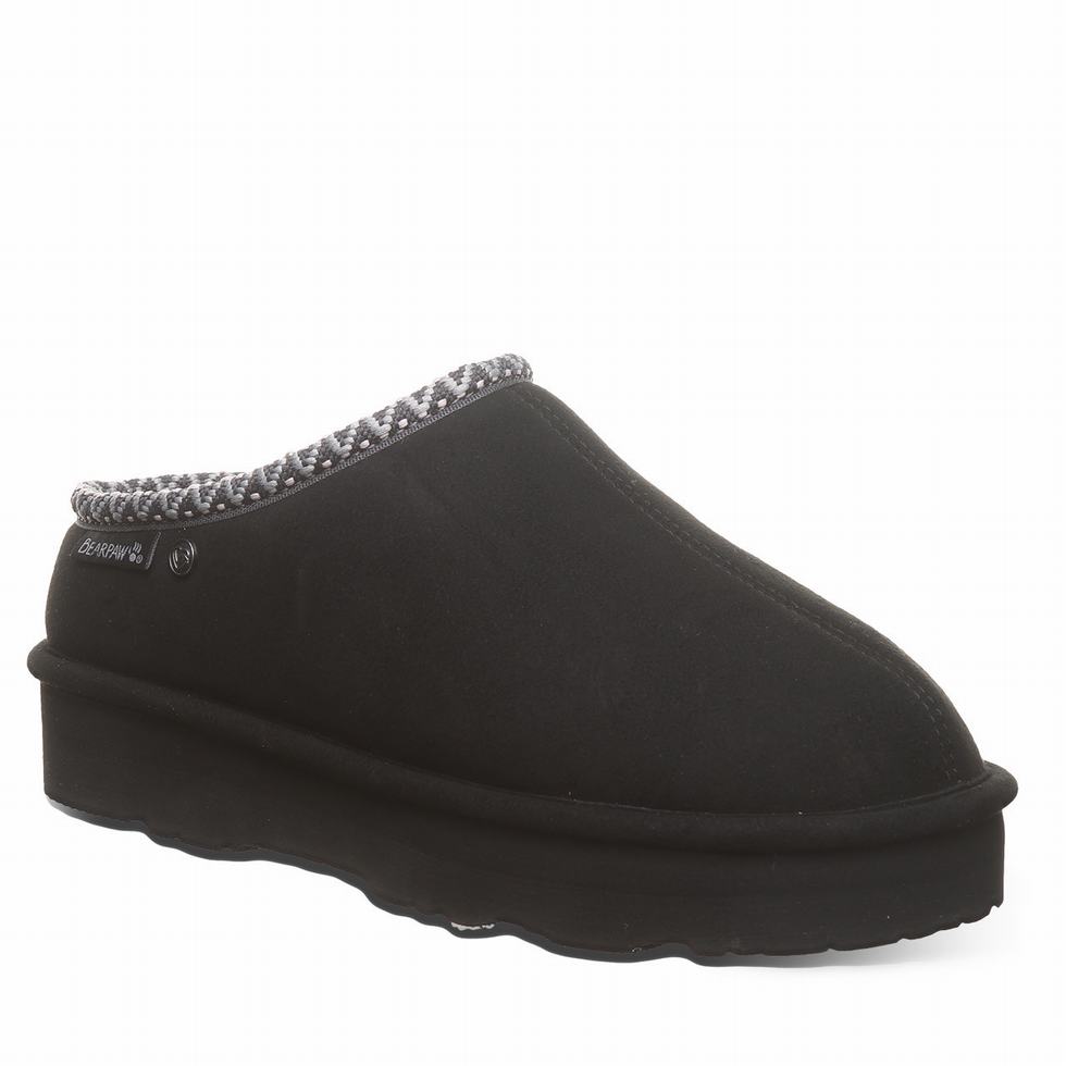Bearpaw Martis Vegan スリッパ レディース 黒 | AXL8362QC