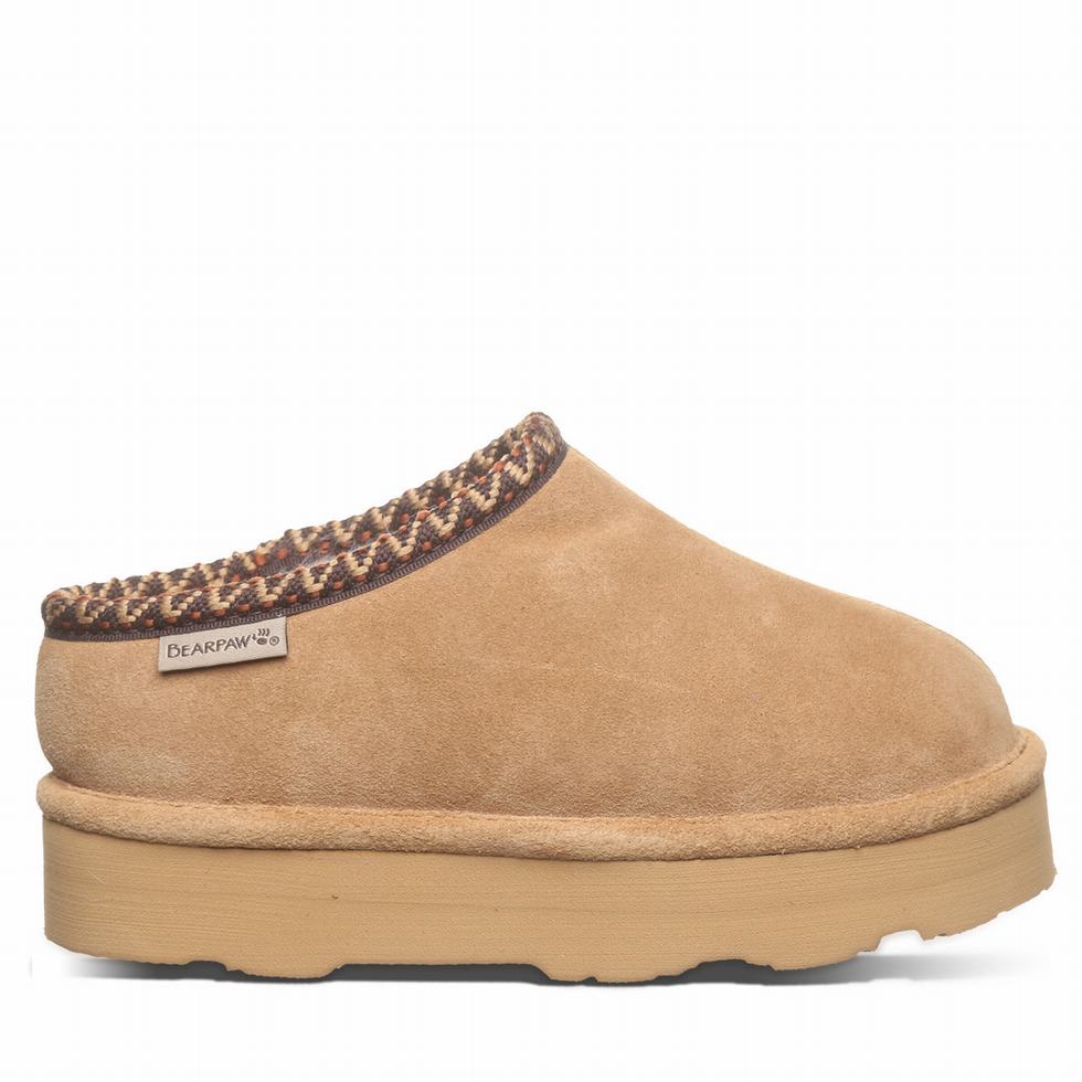 Bearpaw Martis Youth スリッパ キッズ ブラウン | SYN7129VF