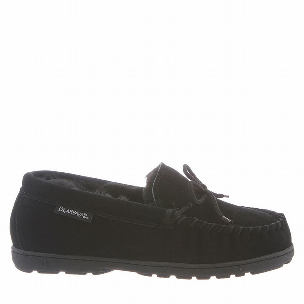 Bearpaw Mindy Wide スリッパ レディース 黒 | AEZ7799YN