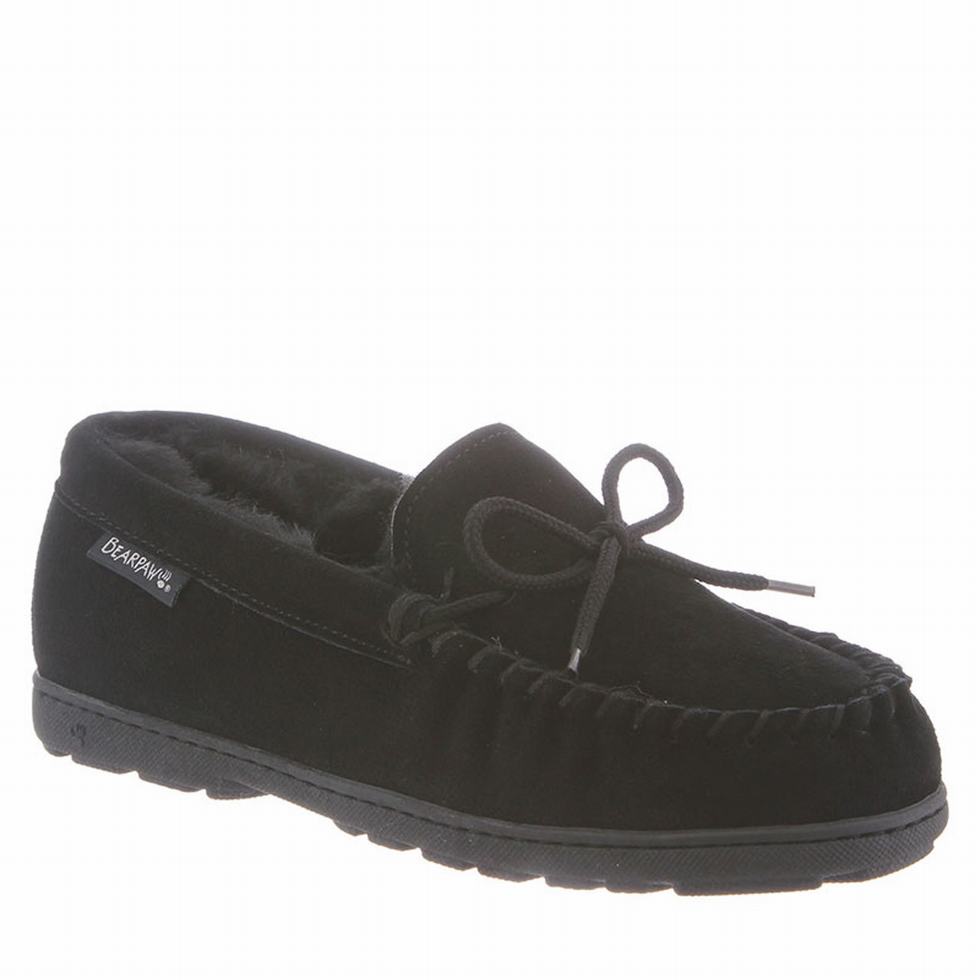 Bearpaw Mindy Wide スリッパ レディース 黒 | AEZ7799YN