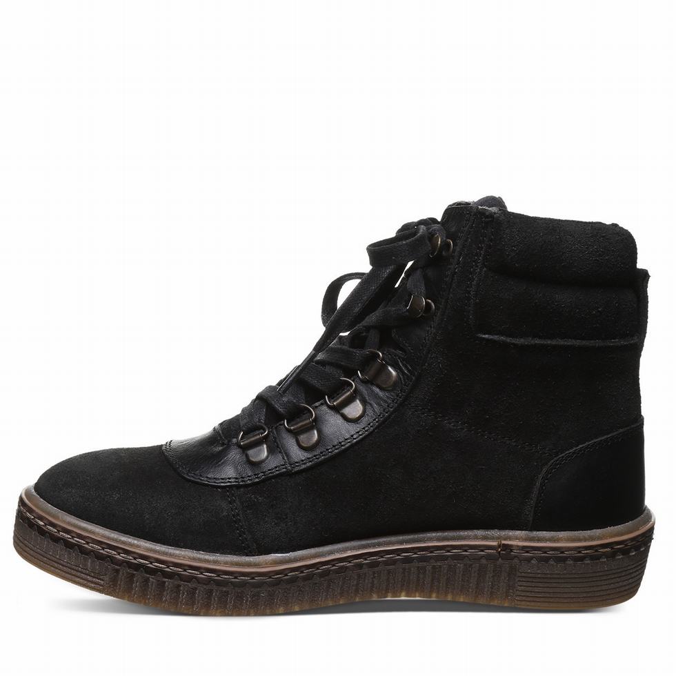 Bearpaw Nelida ハイカットスニーカー レディース 黒 | SIY192LX