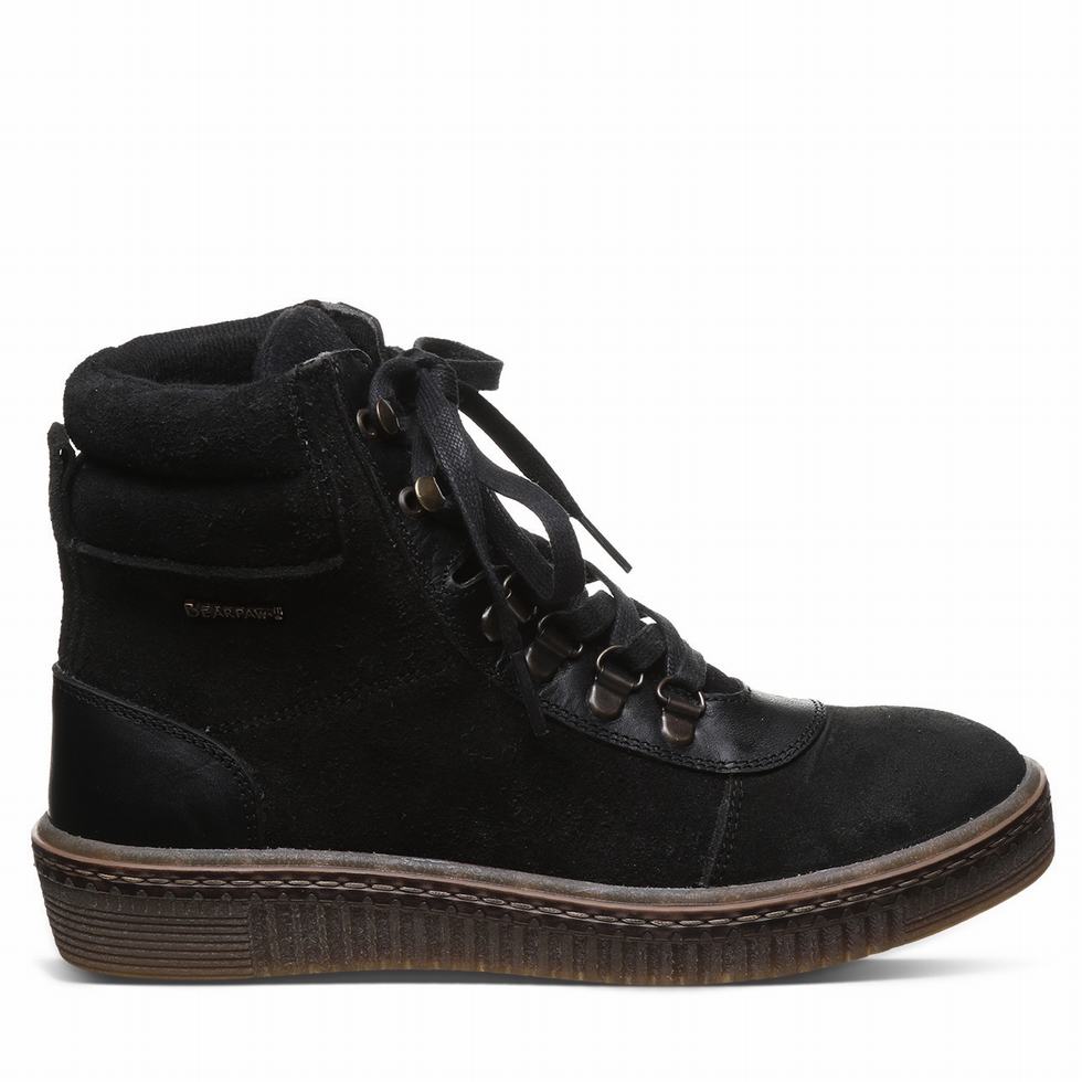 Bearpaw Nelida ハイカットスニーカー レディース 黒 | SIY192LX