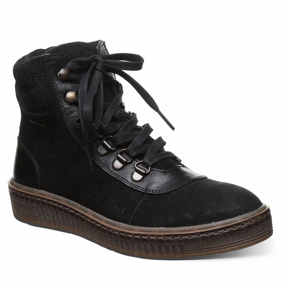Bearpaw Nelida ハイカットスニーカー レディース 黒 | SIY192LX
