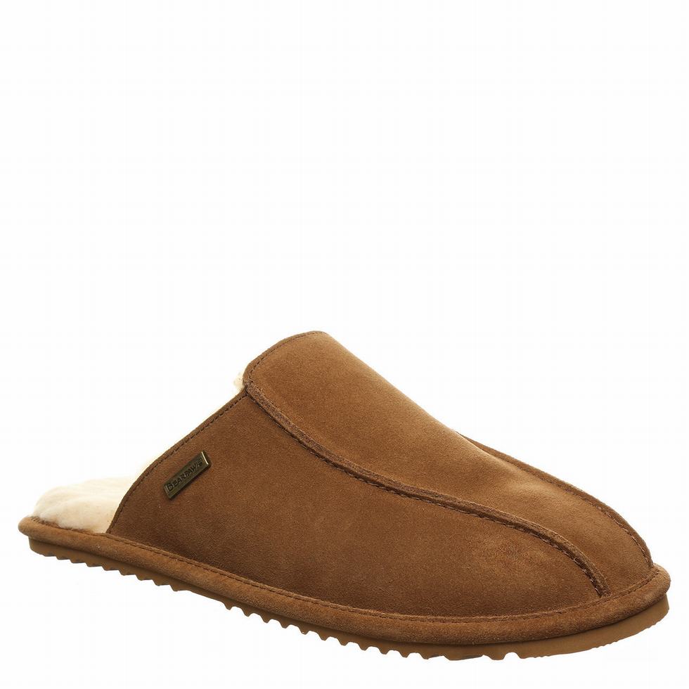 Bearpaw Pierre スリッパ メンズ ブラウン | GWZ1238XW