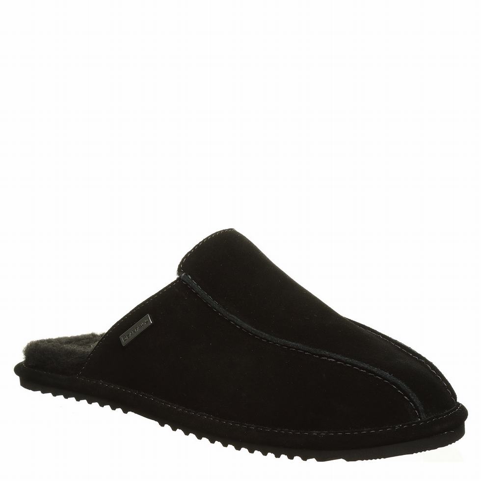 Bearpaw Pierre スリッパ メンズ 黒 | IPJ7525SZ