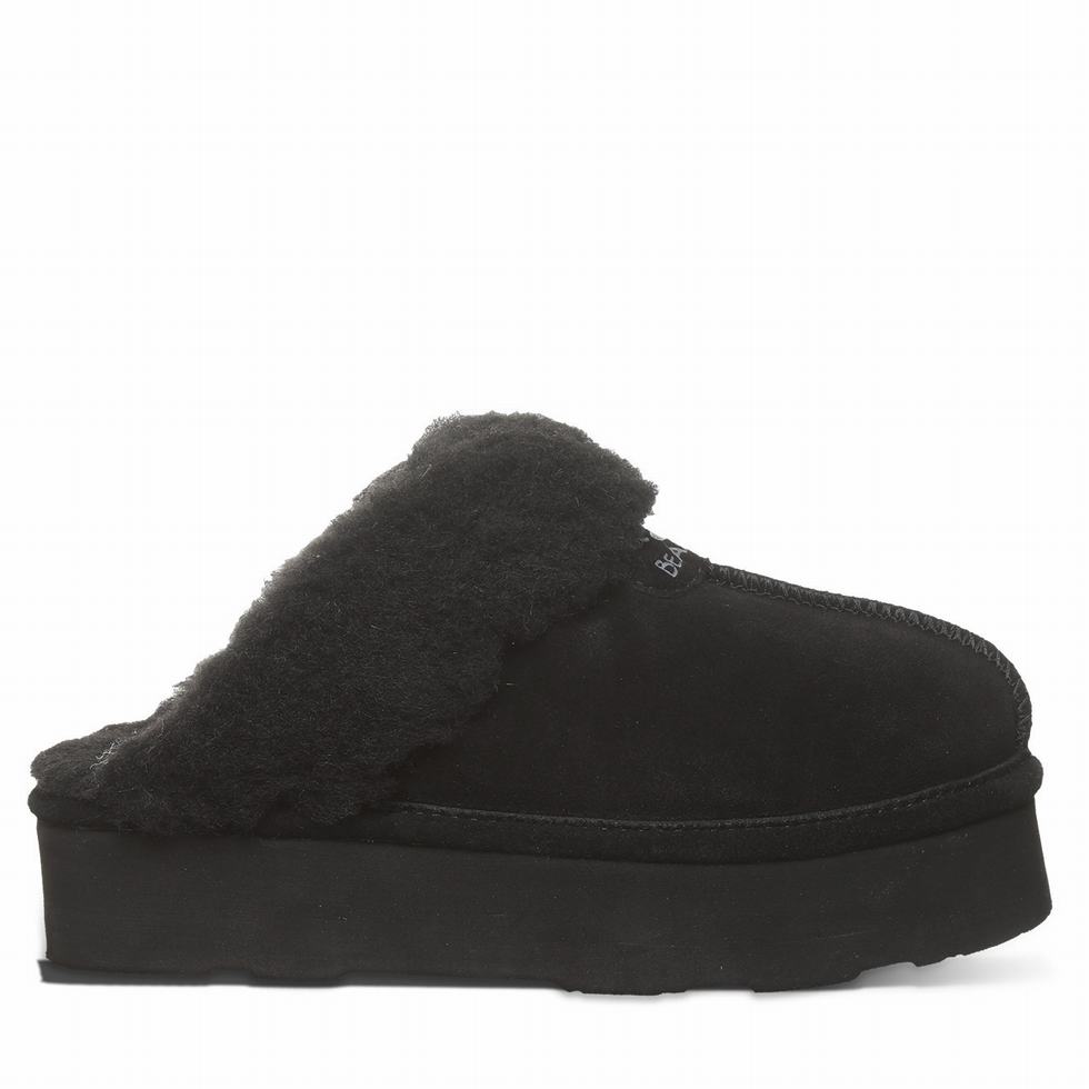 Bearpaw Retro Loki スリッパ レディース 黒 | QNT3016XU