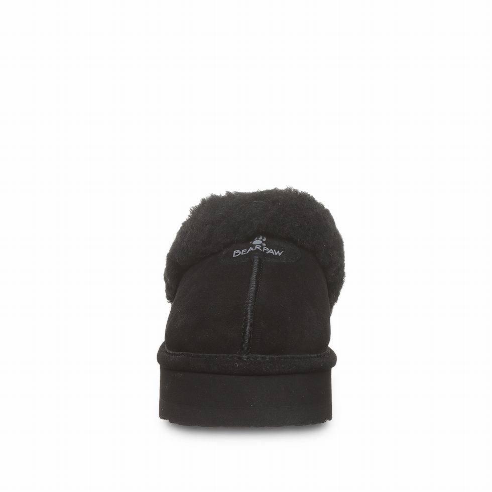 Bearpaw Retro Loki スリッパ レディース 黒 | QNT3016XU