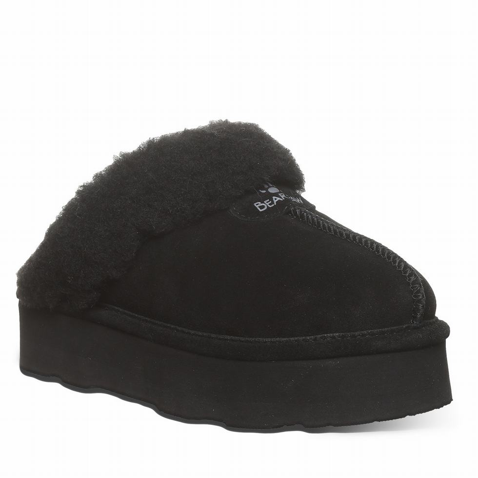 Bearpaw Retro Loki スリッパ レディース 黒 | QNT3016XU