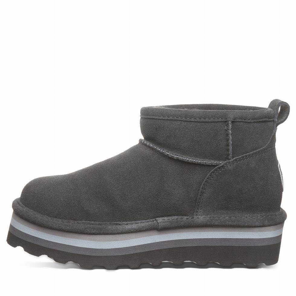 Bearpaw Retro Shorty 厚底ブーツ レディース グレー | IVW7369IT