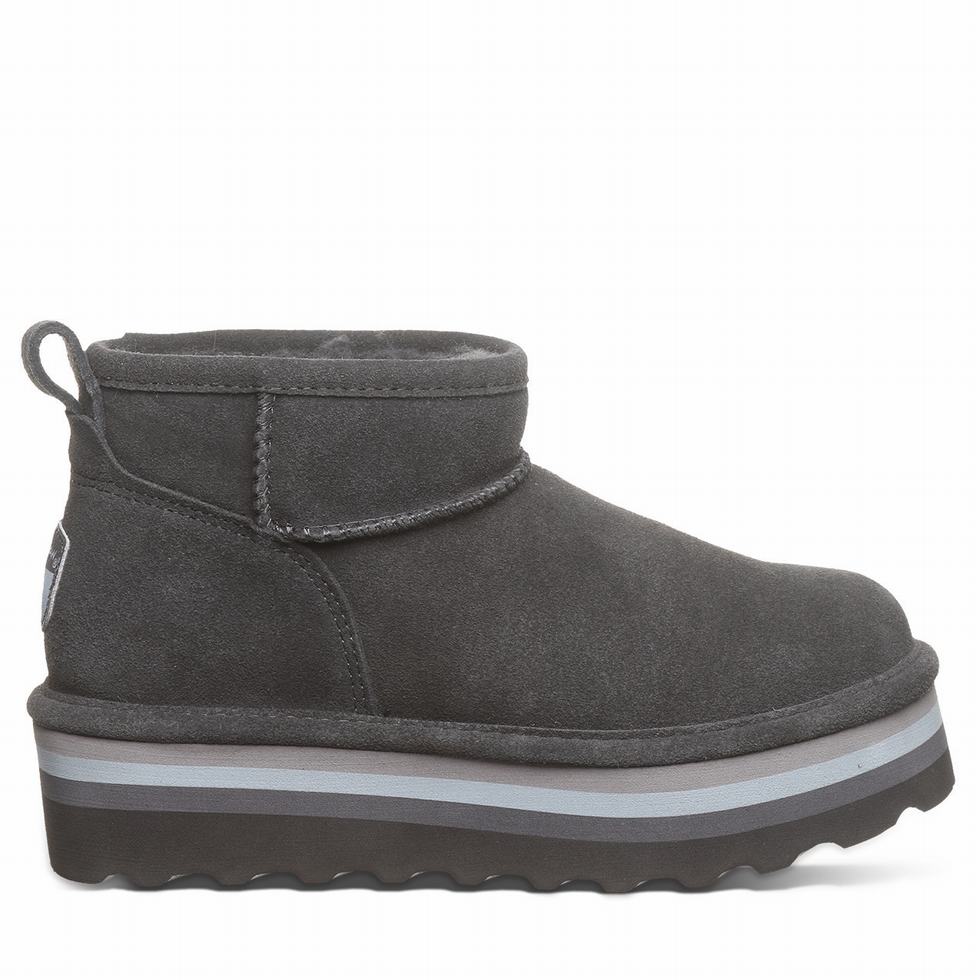 Bearpaw Retro Shorty 厚底ブーツ レディース グレー | IVW7369IT