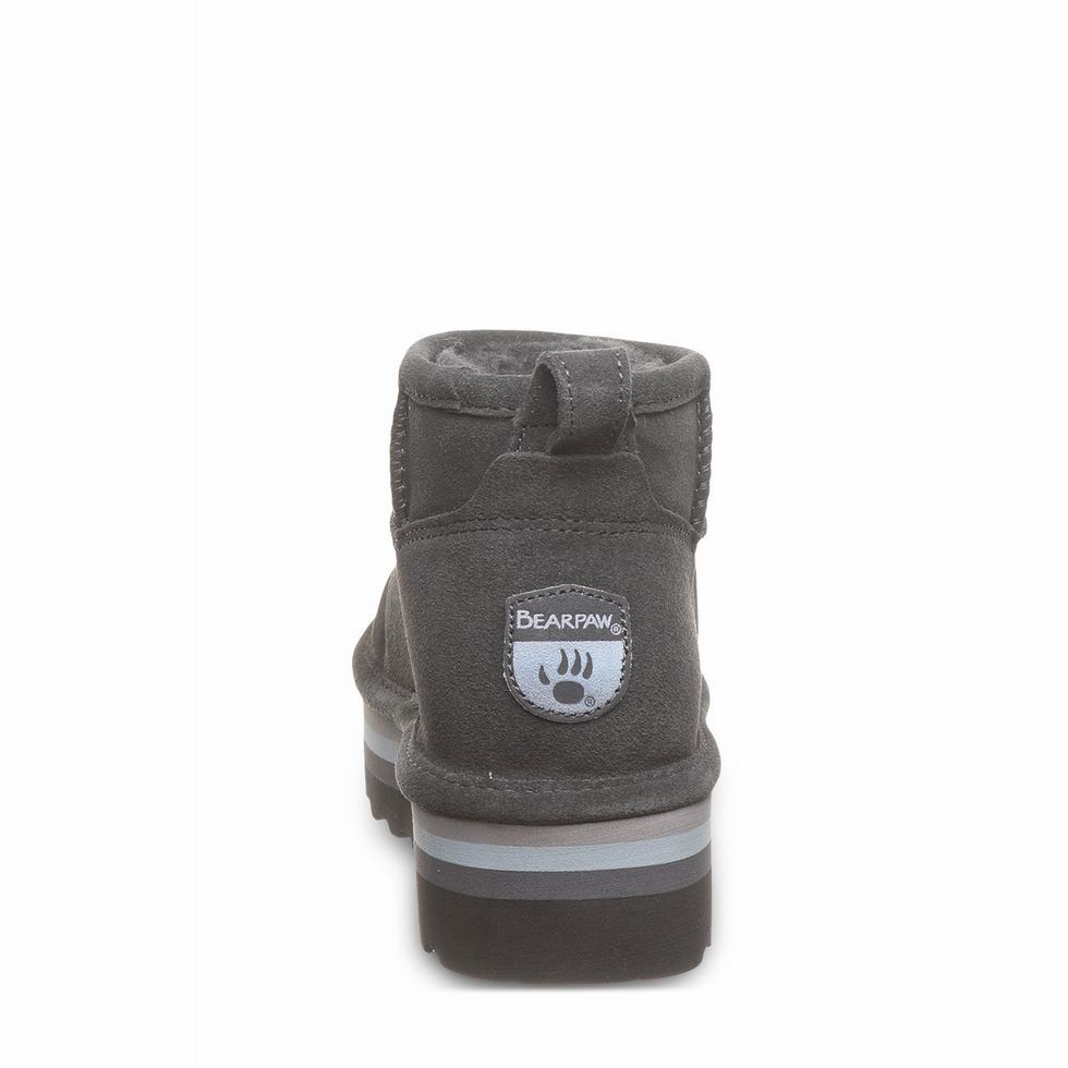 Bearpaw Retro Shorty 厚底ブーツ レディース グレー | IVW7369IT