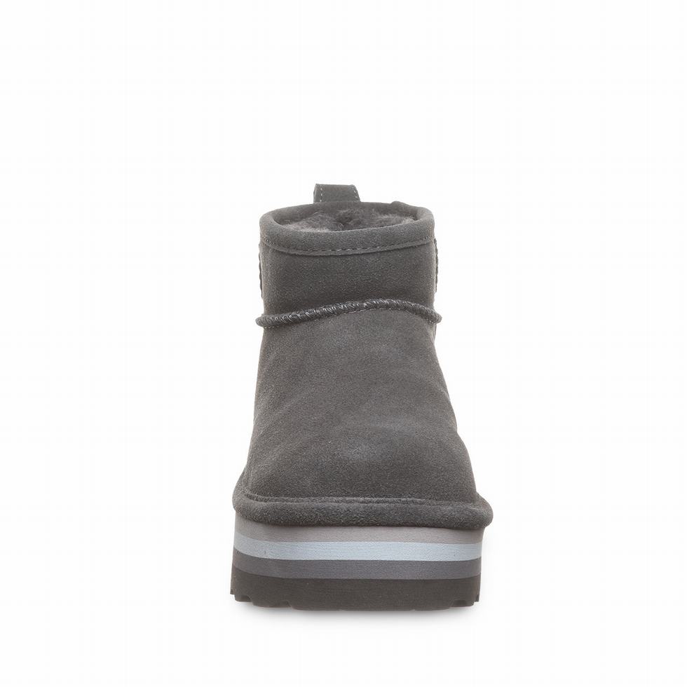 Bearpaw Retro Shorty 厚底ブーツ レディース グレー | IVW7369IT