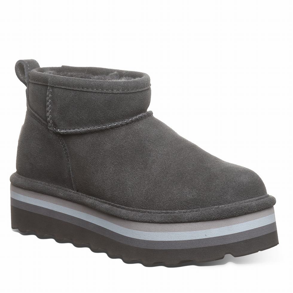 Bearpaw Retro Shorty 厚底ブーツ レディース グレー | IVW7369IT