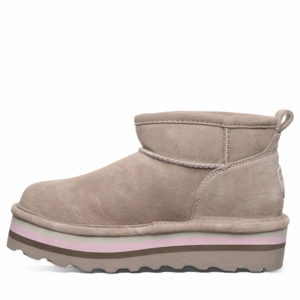 Bearpaw Retro Shorty 厚底ブーツ レディース ベージュ | WMK9461NM