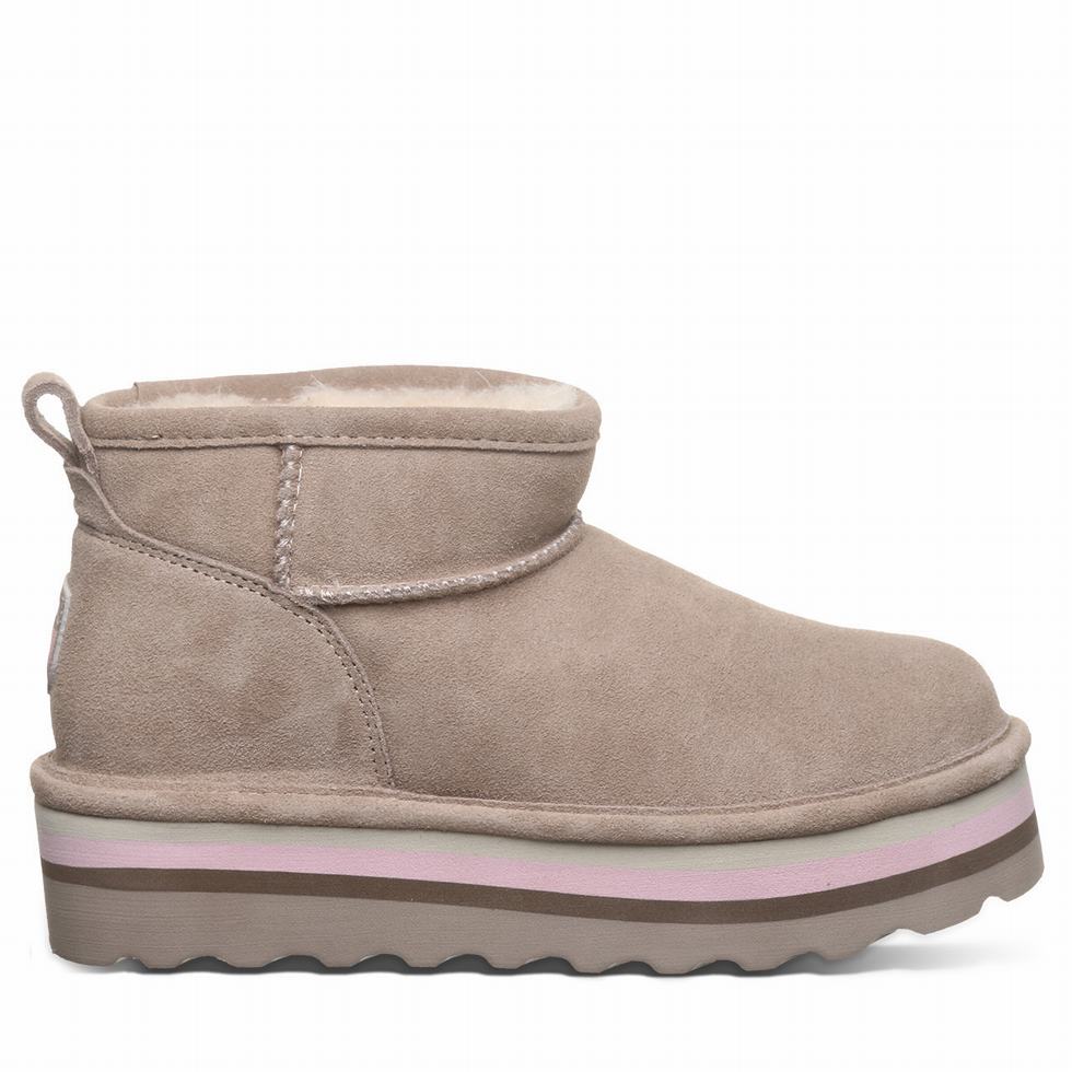 Bearpaw Retro Shorty 厚底ブーツ レディース ベージュ | WMK9461NM