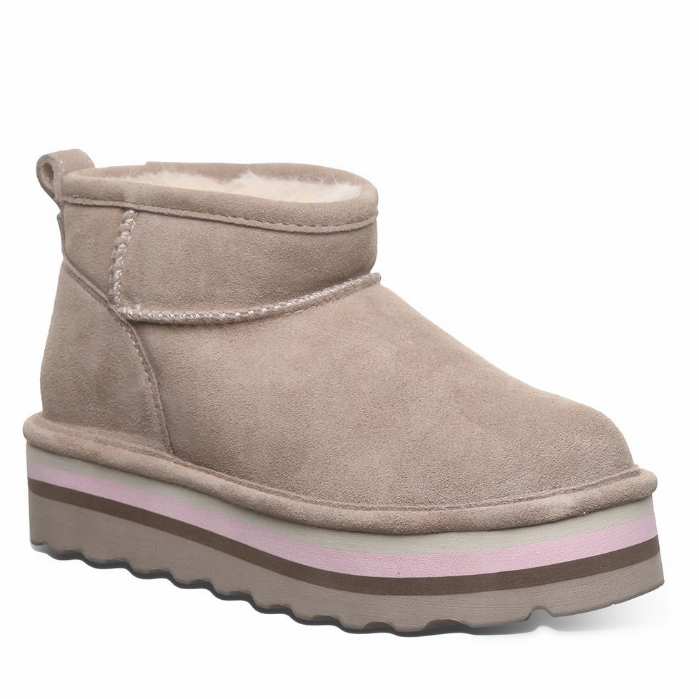 Bearpaw Retro Shorty 厚底ブーツ レディース ベージュ | WMK9461NM