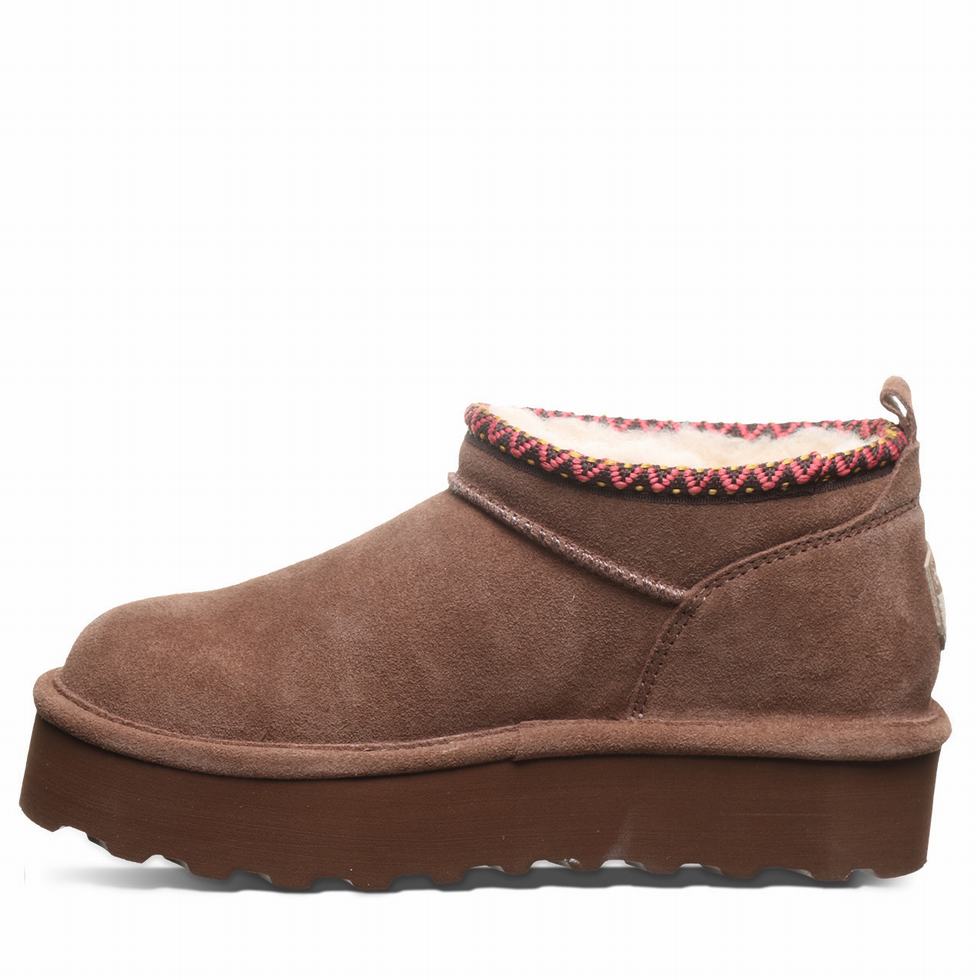 Bearpaw Retro Super Shorty Deco 厚底ブーツ レディース ブラウン | PRA7755IC