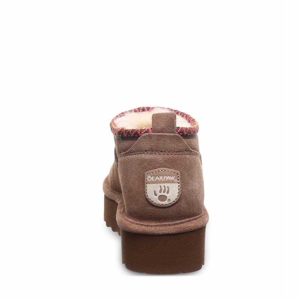 Bearpaw Retro Super Shorty Deco 厚底ブーツ レディース ブラウン | PRA7755IC