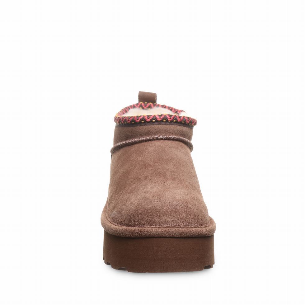 Bearpaw Retro Super Shorty Deco 厚底ブーツ レディース ブラウン | PRA7755IC
