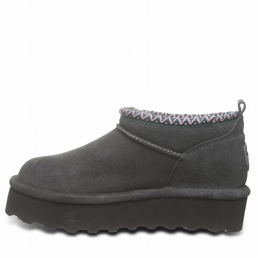 Bearpaw Retro Super Shorty Deco 厚底ブーツ レディース グレー | USL139WH